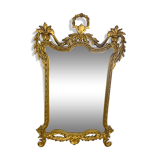 Golden mirror classic style 60s italy resin
