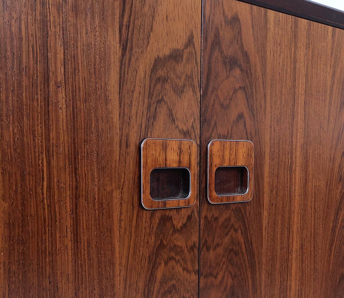 Danish design rosewood wardrobe with 2 doors, 1960s