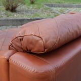 Vintage oxred Rolf Benz Leather Sofa