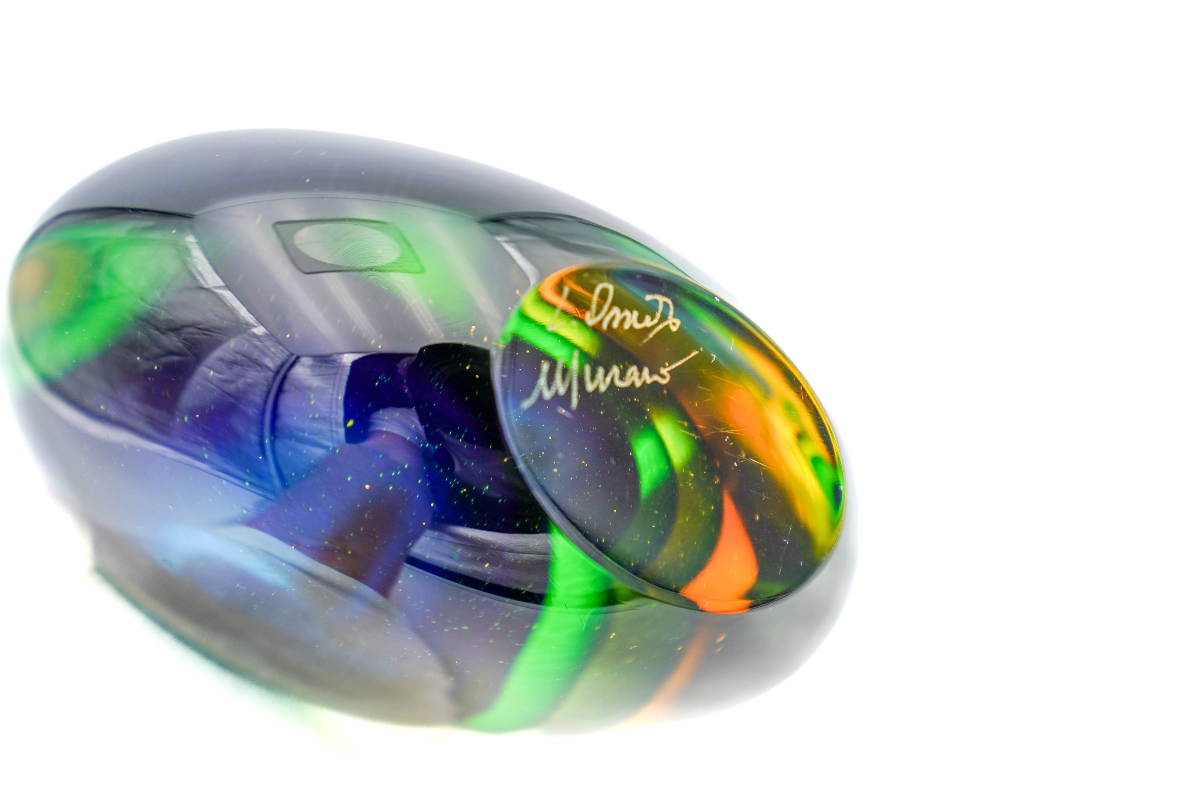 Masterpiece Murano – Vase "Sommerso" par Luigi Onesto – Signé & Étiqueté
