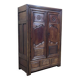 Armoire bretonne XIXème en merisier, chêne et châtaignier