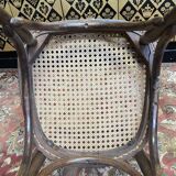 Set of 7 Baumann / Thonet / Fischel caned bistro chairs