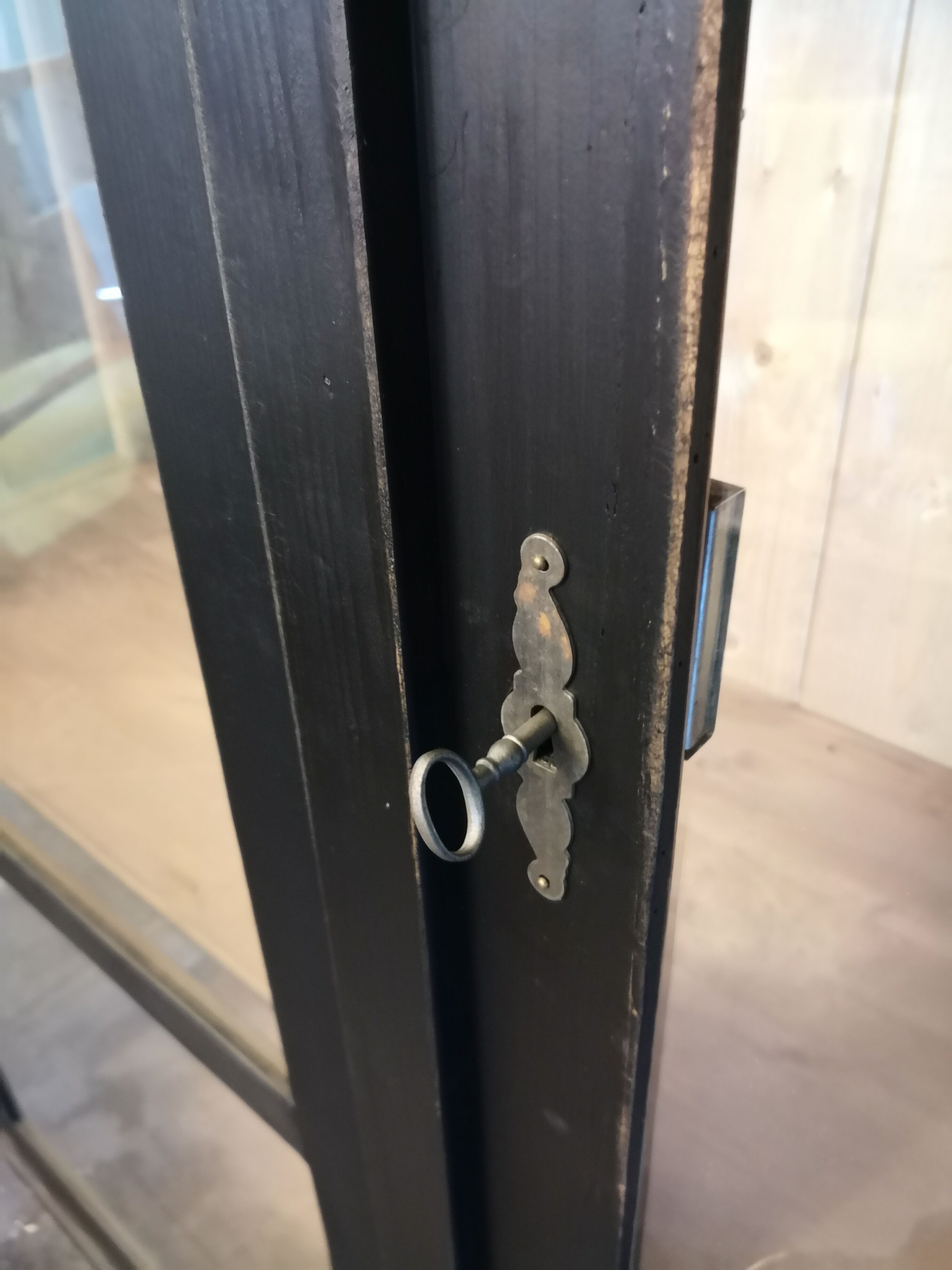 Large glazed Parisian wardrobe, showcase.