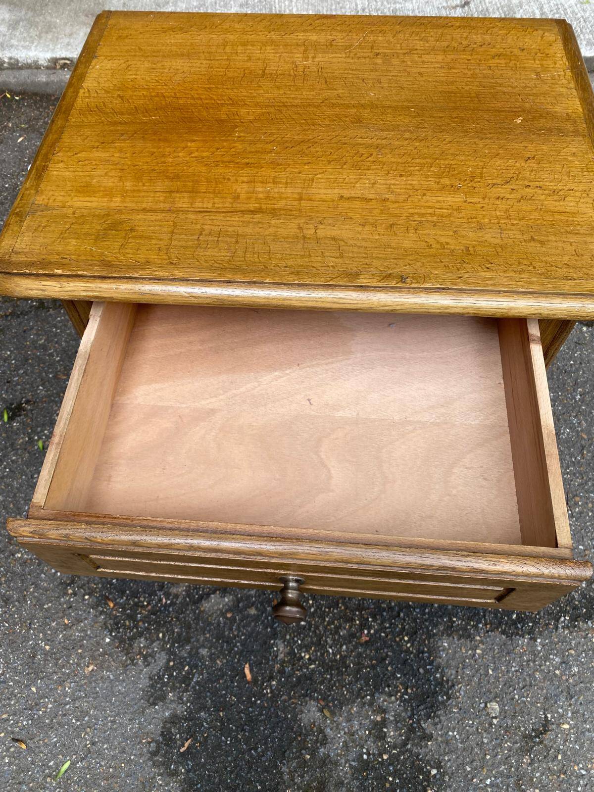 Louis Philippe confiturier in light oak from the 1970s.