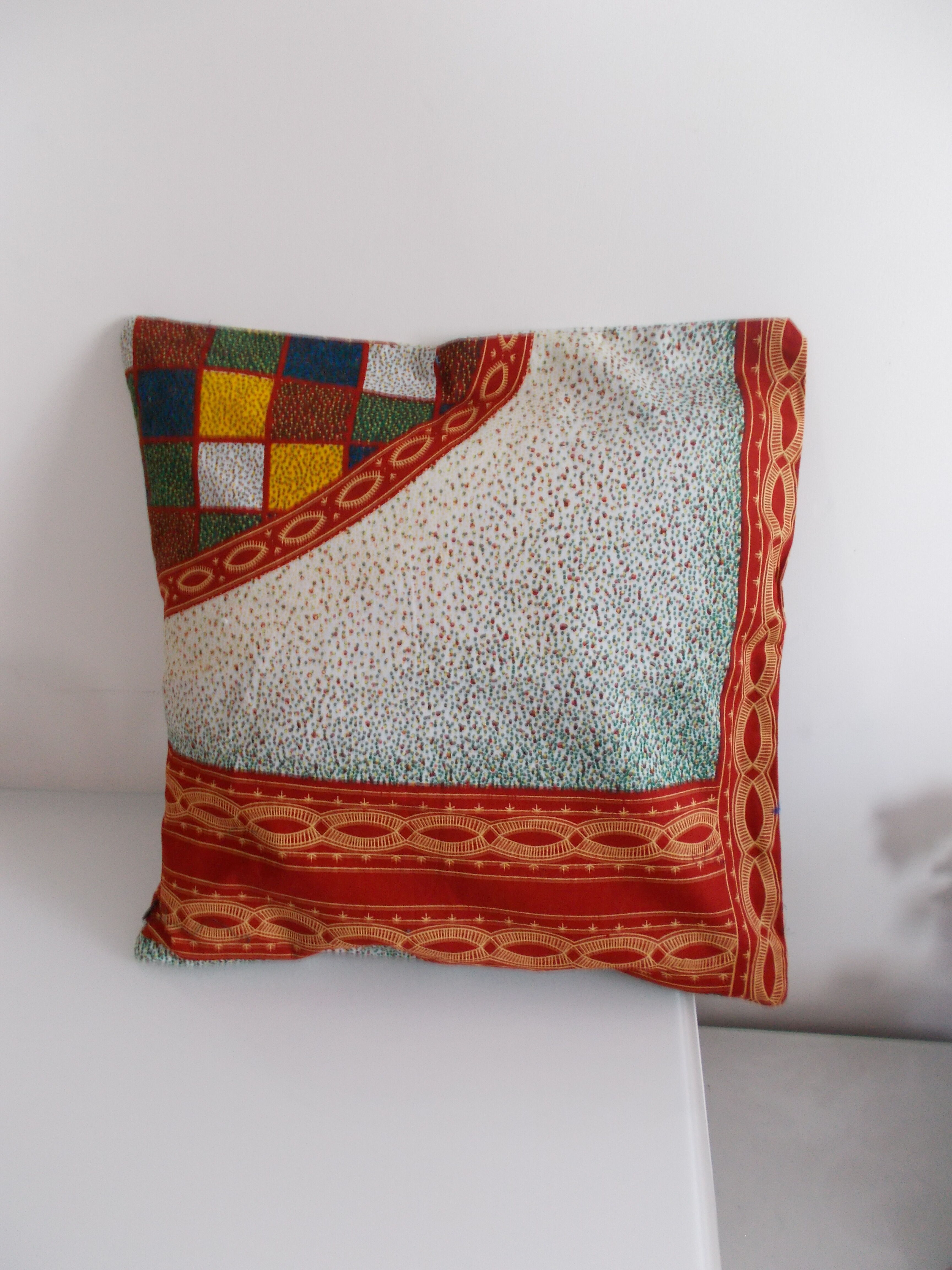Wax cushion cover 50 cm x 50 cm