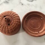 Old terracotta butter dish