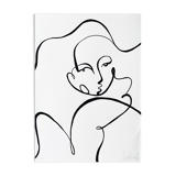 "Figure divine" - Fait main à l'acrylique noir en édition limitée par Atelier Agapé