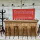 Old oak restaurant bar counter from the early 20th century
