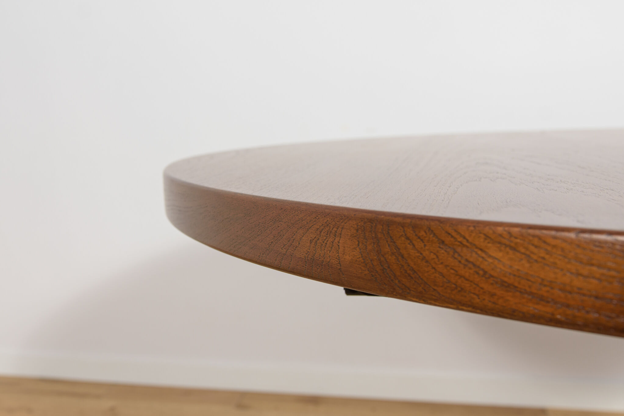 Table à manger ronde en teck extensible des années 1960, Danemark