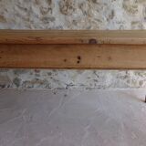 Farmhouse table in raw wood