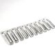 Set of 10 knife rests in a Daum France box, crystal, 1960s.