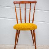 Wooden chair seat mustard mustard, western chair, saloon chair, living room, bedroom