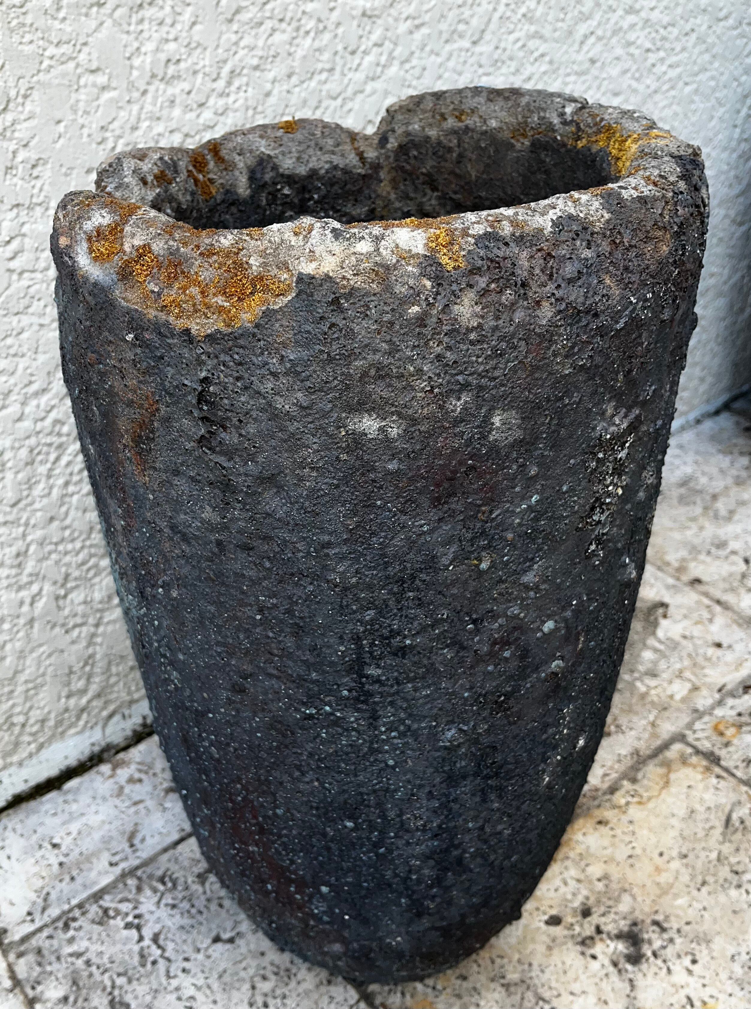 Large cast iron pot