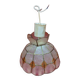 Mother-of-pearl and brass chandelier lampshade