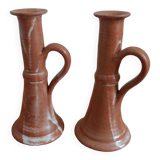 Stoneware candle holders