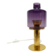 Hans-Agne Jakobsson Scandinavian lamp brass and purple glass B 102
