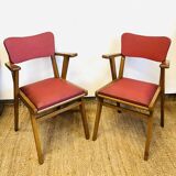 Pair of vintage 1950s bridge chairs