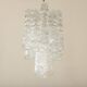 Chandelier en verre Tronchi de Venini, années 1970