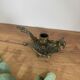 Phoenix hand bronze candlestick