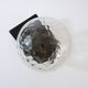Vintage wall light plastic or bakelite structure, transparent glass globe. Year 70