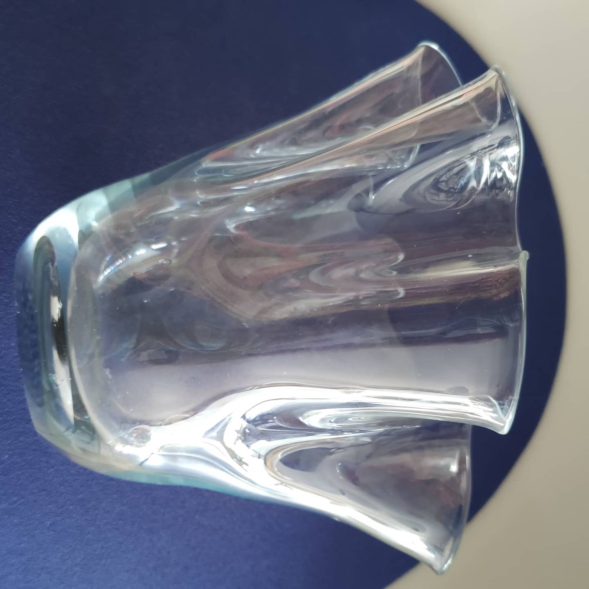 Crystal handkerchief vase, circa 1930