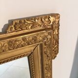 Louis XVI style and 19th century fireplace mirror
