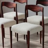 Set of 4 Scandinavian rosewood chairs – Otto Møller style | Vintage