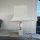 Philippe Barbier lamp in travertine and brass