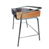 Chrome tubular desk from the 50s and 60s