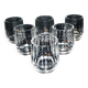 Set of 6 ART DECO glasses cut glass alcohol tumbler Czechoslovakia