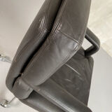 Leather armchair Mobilier International, 1970