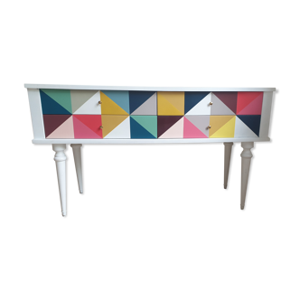 Console 4 tiroirs vintage