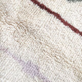 Moroccan Berber rug Azilal ecru with colorful patterns 261x166cm