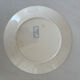 Old flat plate, light blue ironstone from Sarreguemines, model r.