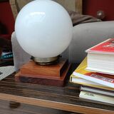 Bedside lamp, table lamp, white opaline globe