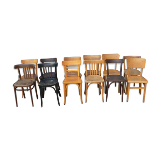 Set of 12 chairs bistro bar
