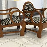 Pair of Art Deco Armchairs by Hungarian Designer Lajos Kosma 1930