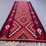 Old turkish kilim runner 275x90 cm