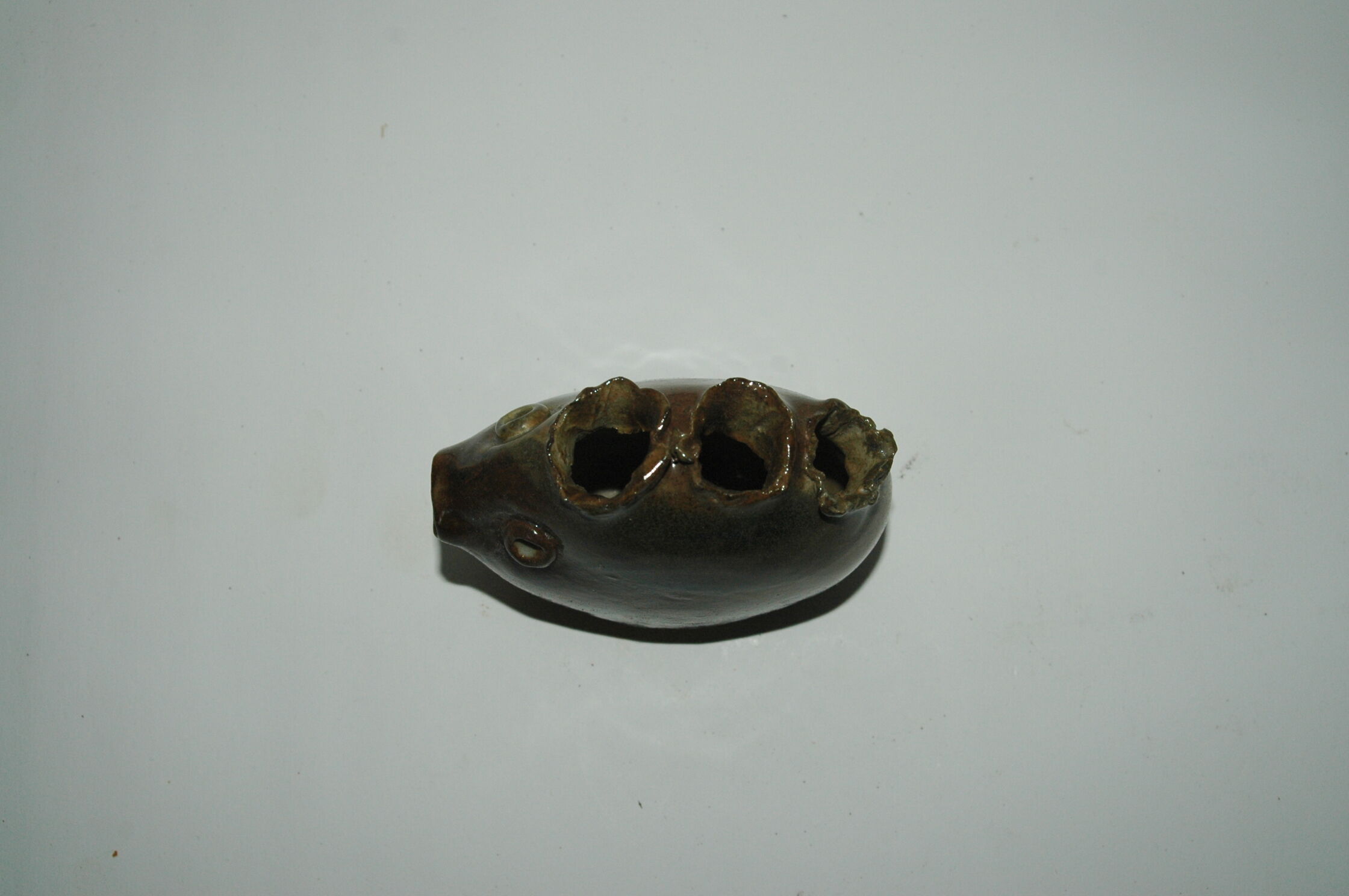 Fish-shaped zoomorphic ceramic vase Vallauris