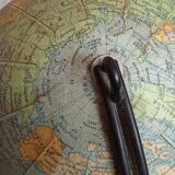 Old Girard and Barrère world map terrestrial globe