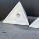 Ceramic bookends, Memphis design, 1980s.