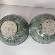 Green ceramic serving dish