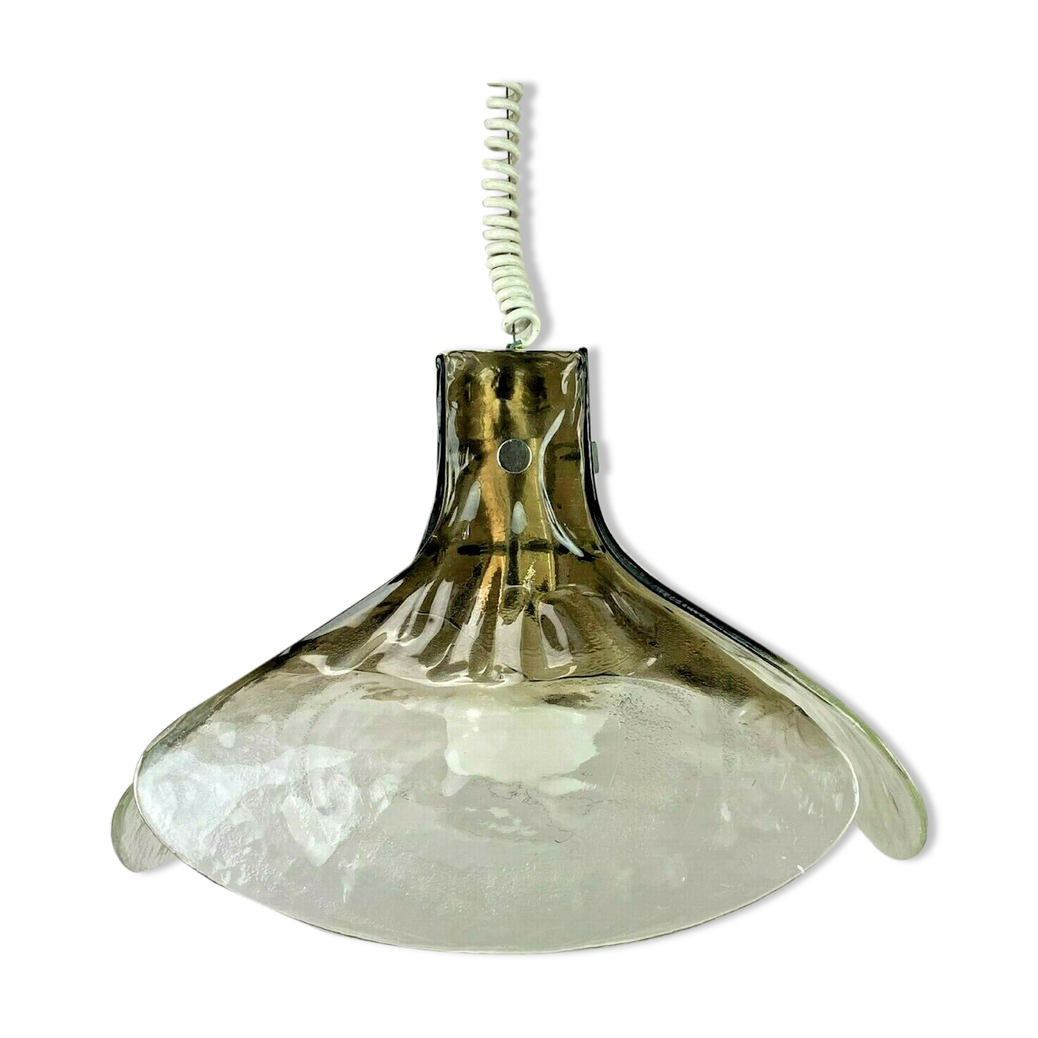 60s 70s lamp light hanging lamp Kalmar Franken KG Tulip glass 60s 70s