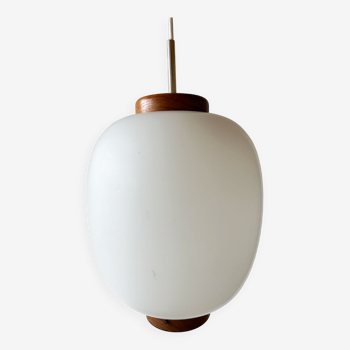 Karlby for Lyfa glass and teak pendant lamp