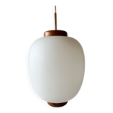 Karlby for Lyfa glass and teak pendant lamp