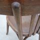 Pair of old bistro chairs with dark patina