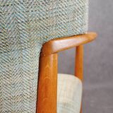 Larsen & Madsen designer armchair by Fritz Hansen, Vintage Scandinavian 1960s