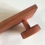 Wooden style Les Arcs coat hanger, 70s