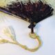 Large EVENTAIL in ostrich feather and scaled frame, nineteenth