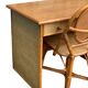 Vintage rattan and woven wicker desk 1970